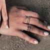 Rose Gold Cross Ring Adjustable Expandable Open Ring Women Faith Jewelry Double Cross Design Fashion Accessory
