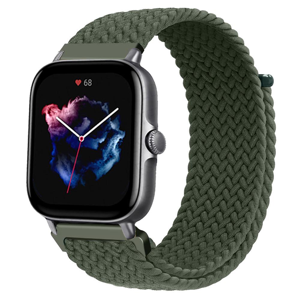 Band For Amazfit GTS/4/2/2e/3/GTS2 Mini/GTR/4/3/Pro/GTR2/47mm/stratos Braided Elastic 20mm/22mm Watch Bracelet Amazfit Bip Strap