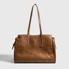 2024 Summer New Niche High-End Vintage Single-Shoulder Tote Bag Large Capacity Commuting Handbag Briefcase