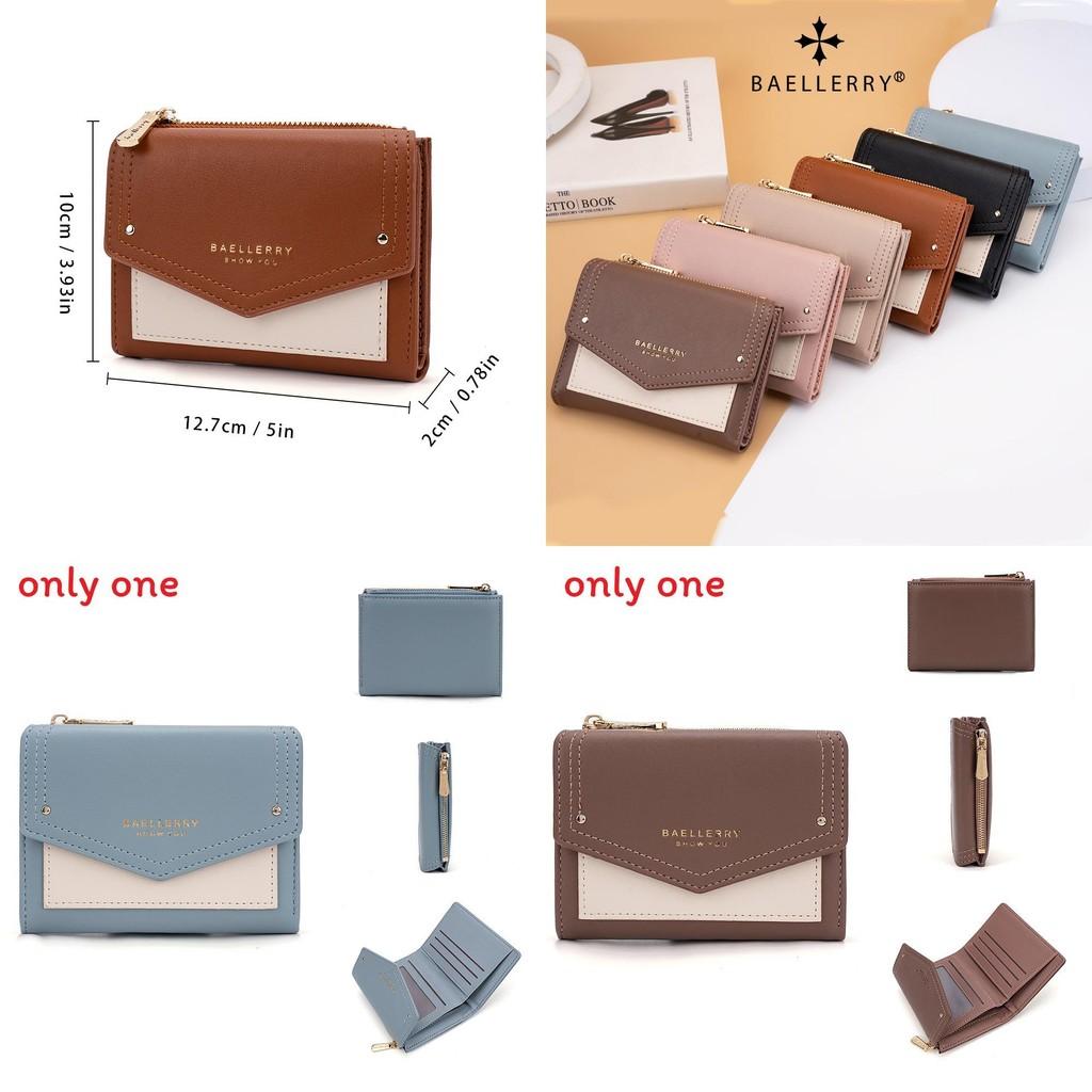 Pu Material Womens Wallet With Letter Print Design And Zipper For Daily Use