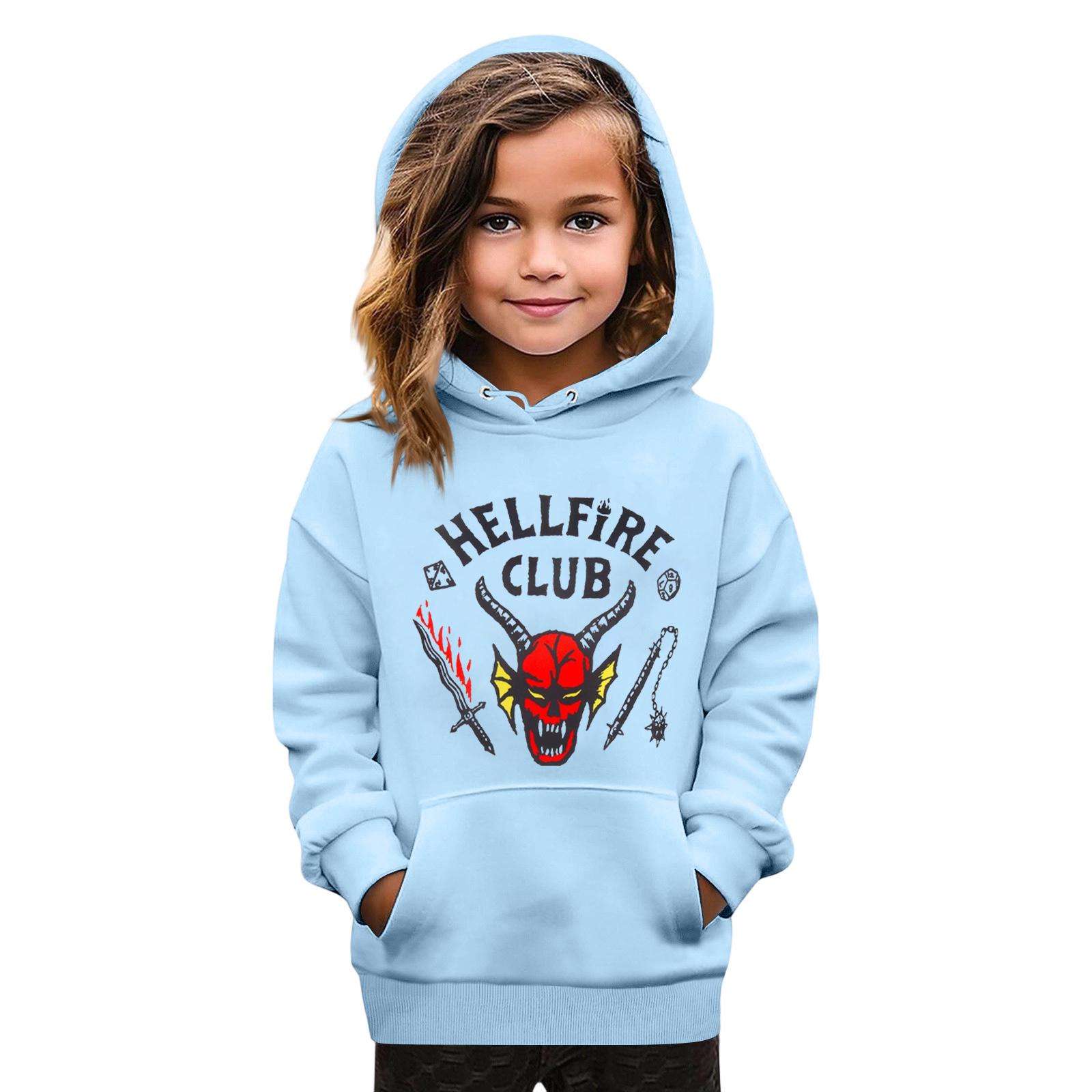 

Детская мода Принтованный пуловер Повседневный с длинным рукавом Свитшот с круглым вырезом и капюшоном 160