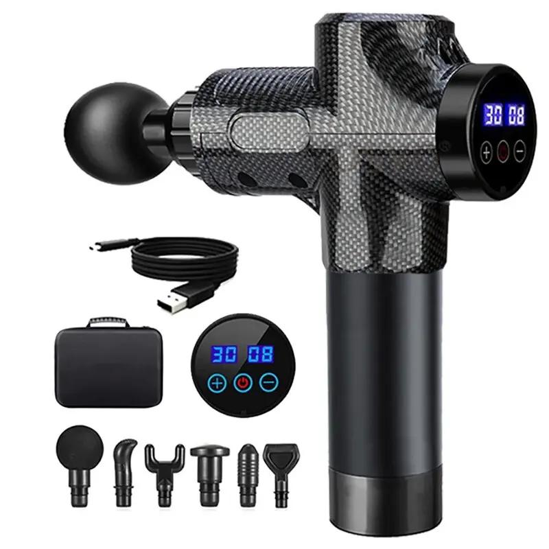 Fascia Gun Carbon Multi Force Adjustment Impact Massage for Deep Muscles USN Charging Convenient and Fast Muscle Relaxation