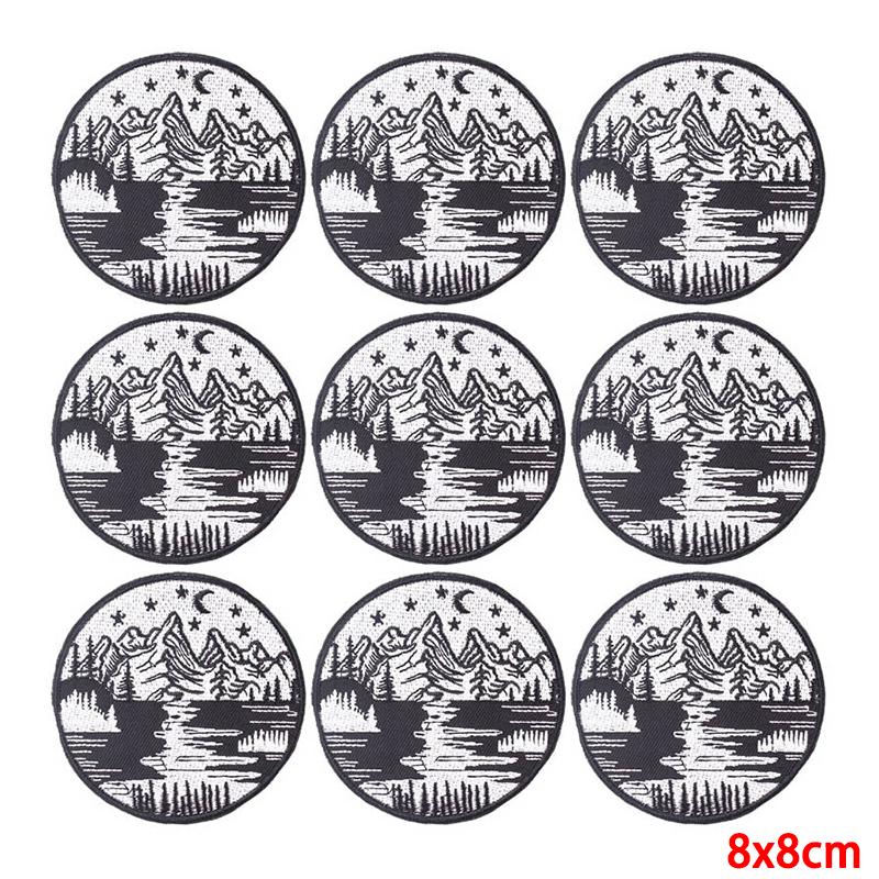 10 teile/los Großhandel Stickerei Patch Eisen Auf Patches Für Kleidung Patches Auf Kleidung Jacken Dekor Applikation Nähen Liefert