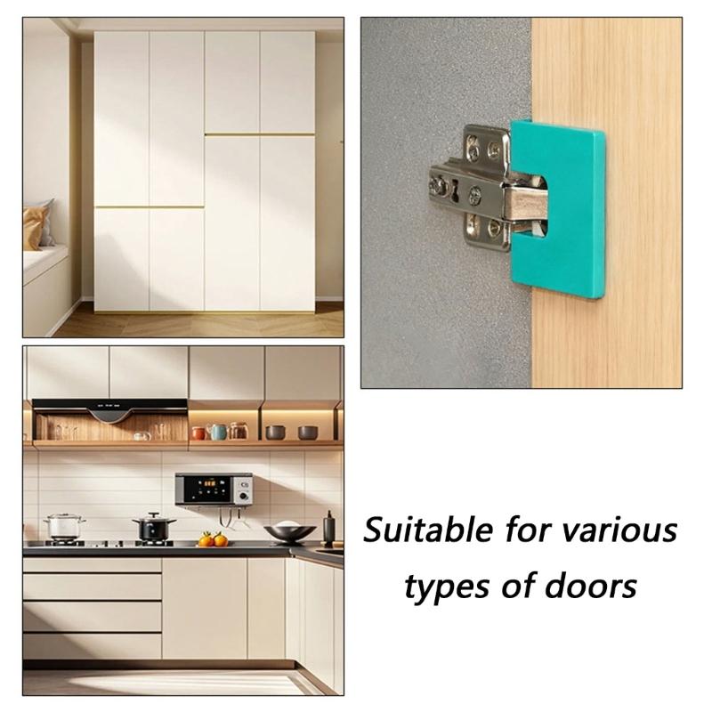 Adjustable Door Hinge Fixing Tool with Magnetic Backing Prevents Shifting 2mm Gaps Alignment for Home Improvement Use