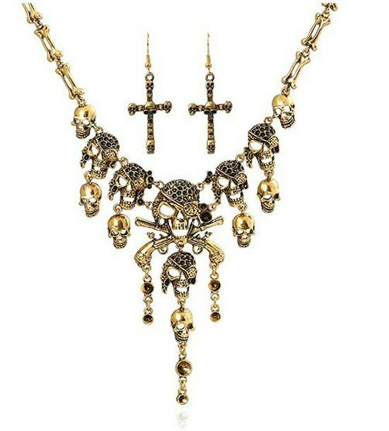 Collier Tendance Rétro Crâne Fantôme - Style Européen & Américain