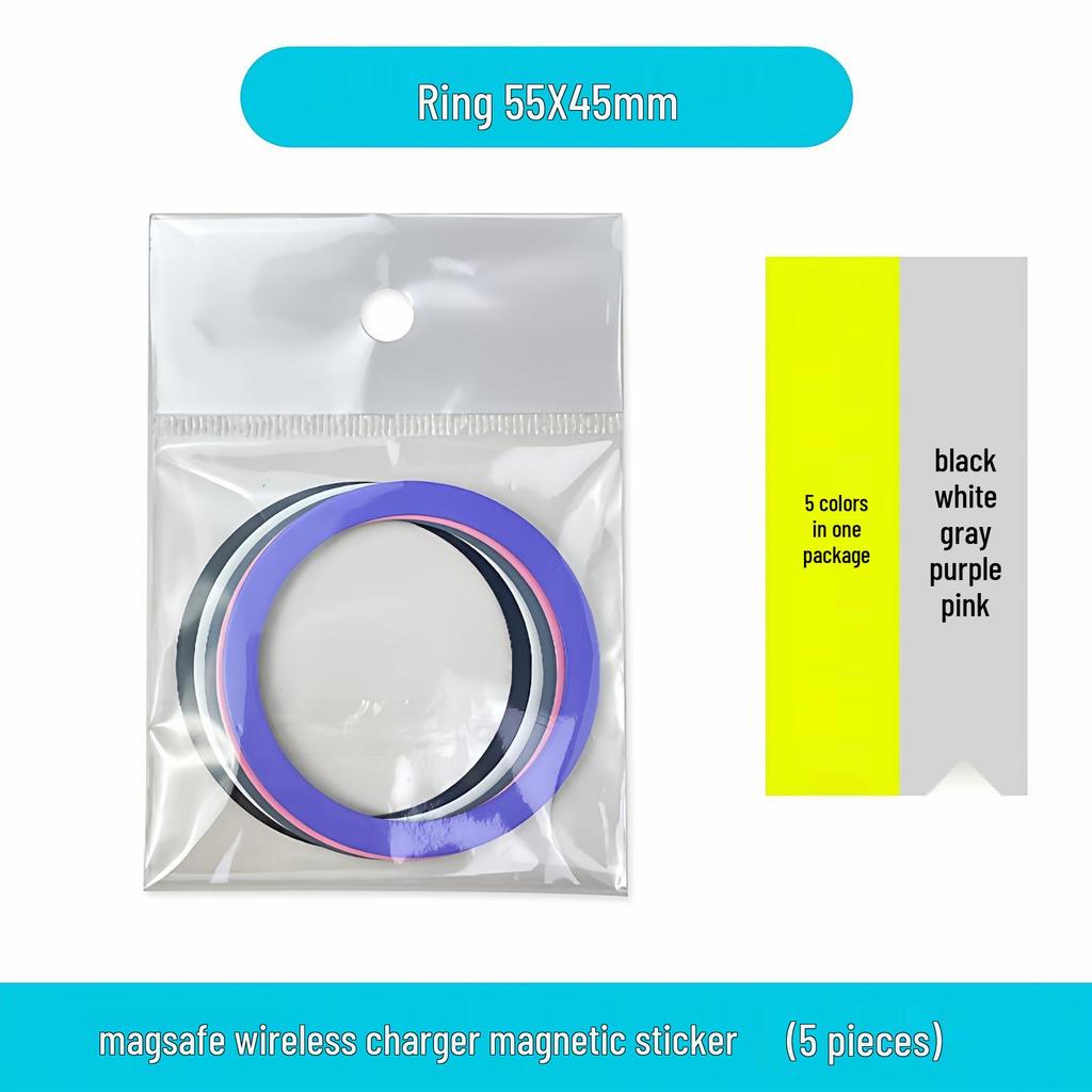 Οδηγός Μαγνητικής Φόρτισης MagSafe: Φύλλο Σιδήρου Θήκη Τηλεφώνου Αυτοκινήτου Βάση Ασύρματης Φόρτισης & Δαχτυλίδι Θήκης.