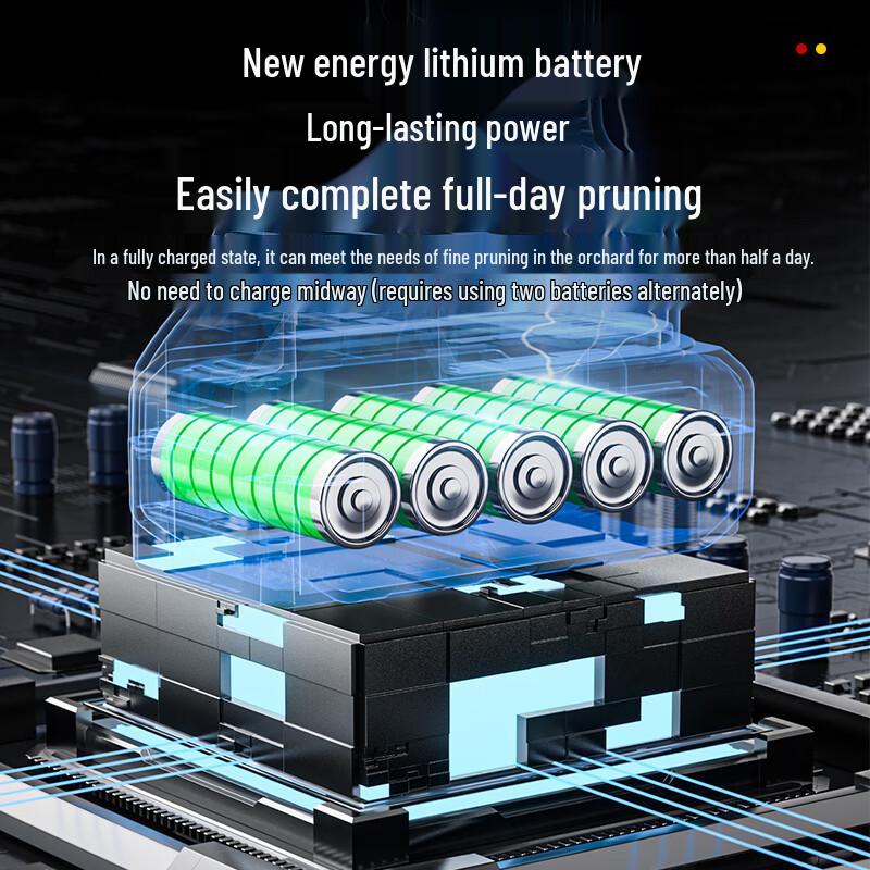 Oulaide 21V Cordless Electric Pruning Shears CN Plug (adapter Included)