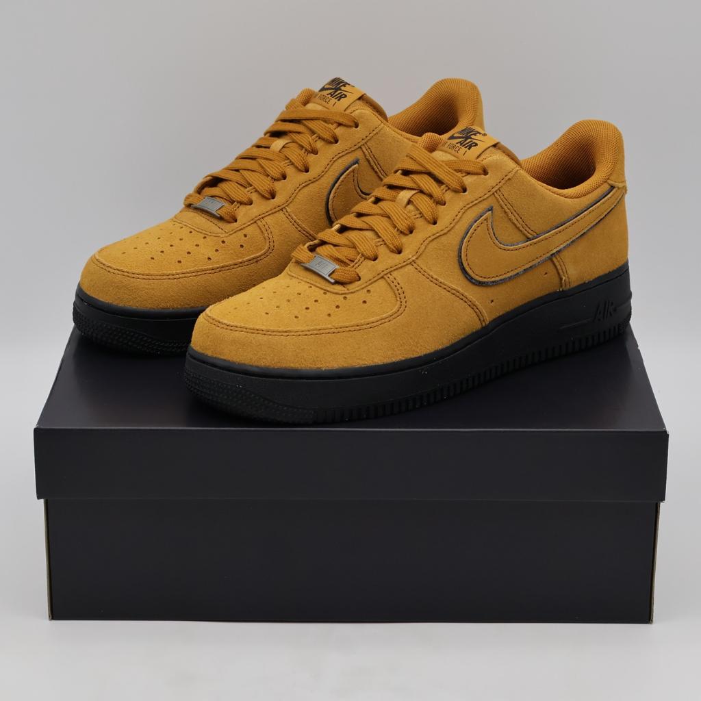 HQ1966-700 Nike Air Force 1 Low Suede Desert Ochre Black (Men's)