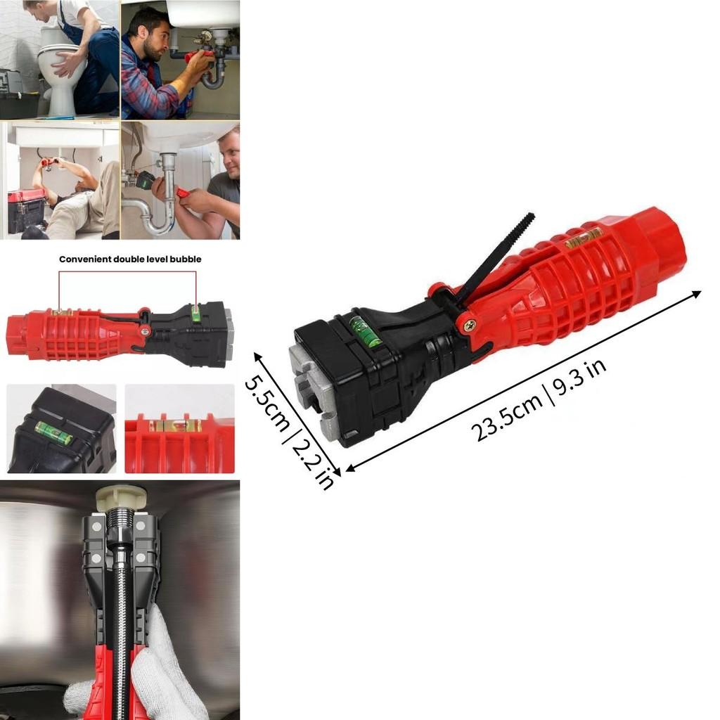Multifunktionales 18-in-1 Spülbecken-Schlüsselwerkzeug für Wasserhahn, Heizung und Badezimmerinstallation
