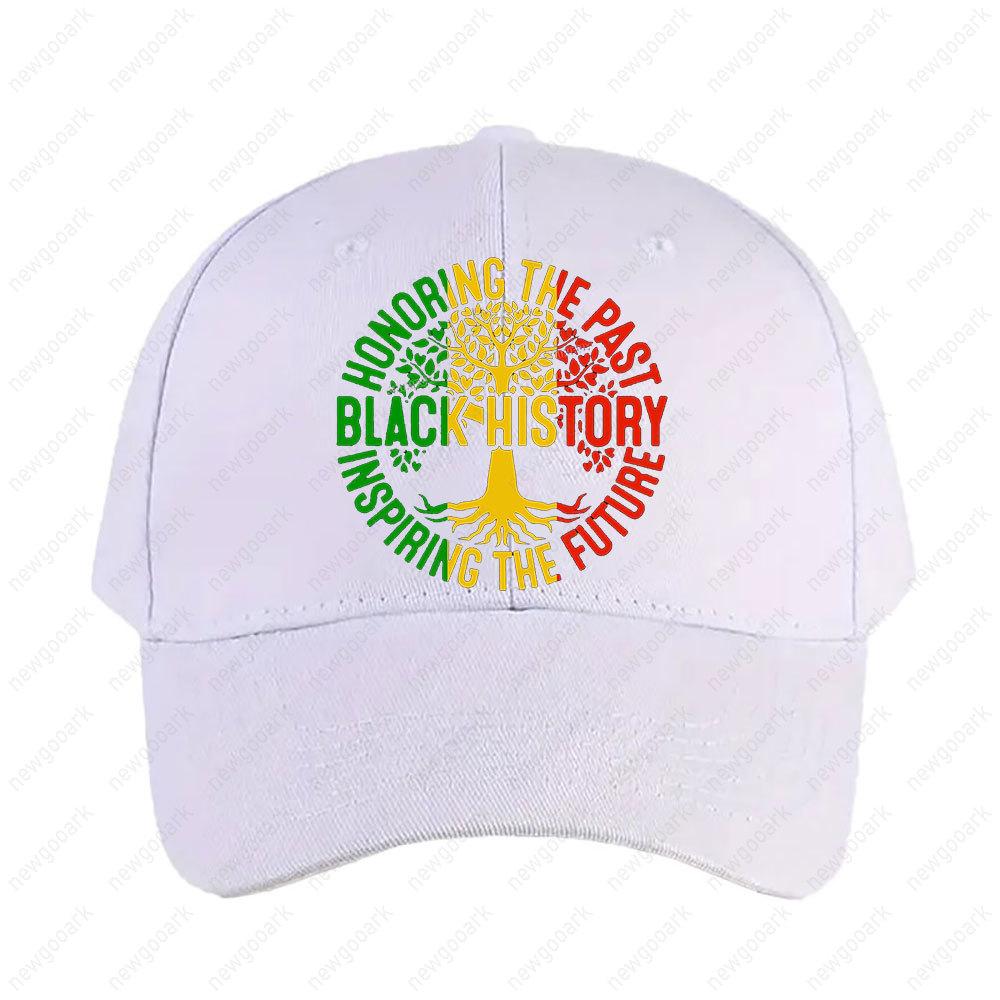 Honoring The Past Black His Tory Inspiring The Future Women Unisex Peaked Hat Fashion Casual Adjustable Printed Baseball Caps