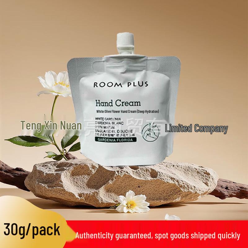 

RoomPlus Gardenia Hand Cream: Moisturizing & Hydrating for All Seasons, Anti-Drying, Long-Lasting, Portable, Unisex.