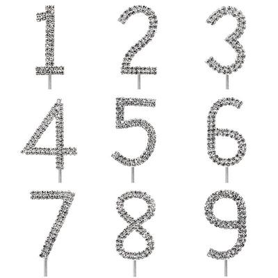 Cake Topper Sparkle Glitter Sliver Wedding Birthday Decorating Engagement Party