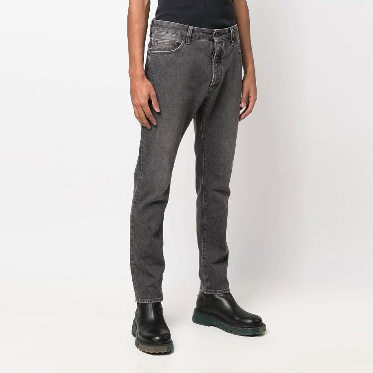 Palm Angels Logo Denim Straight Leg Jeans Men's PMYA012C99DEN0011001