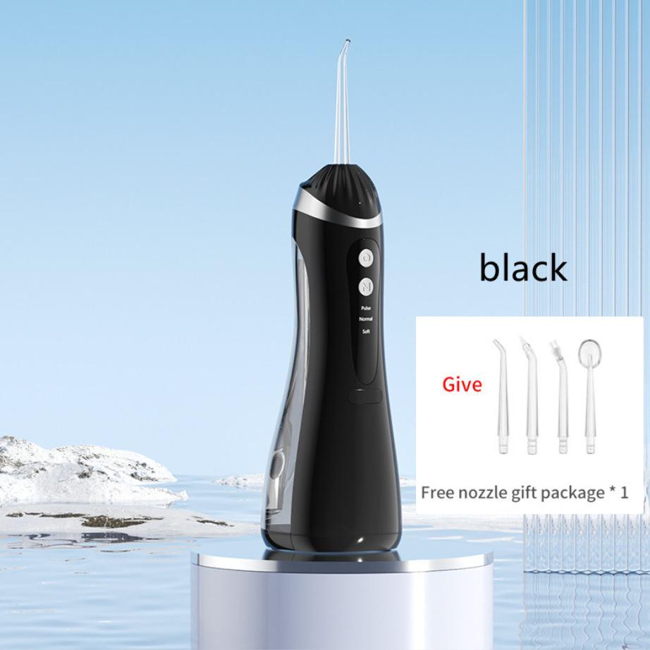 

Portable Electric Flosser & Tooth Whitener - Waterproof Smart Oral Care Device чорний