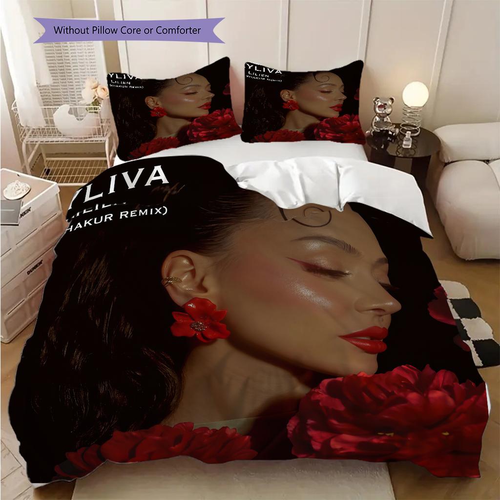German top singer Ayliva bedding, duvet cover, pillowcase, home decoration, birthday gift (1 * duvet cover+2 * pillowcase, coreless)