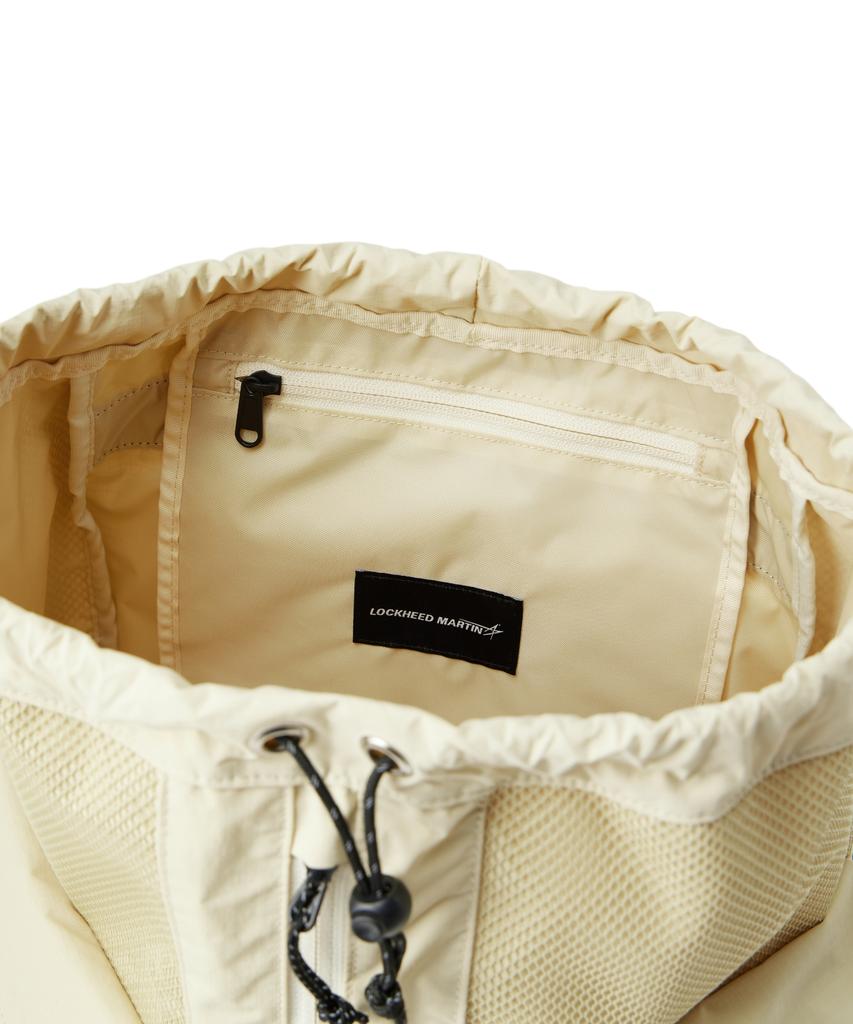 Lockheed Martin Draw String Mesh Backpack (Beige)