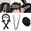 6/1Pcs Heatless Curling Rod Night Cap Hair Styling Fluffy Comb Set Seam Covering Bangs Hair Combs No Heat Styling Accessories