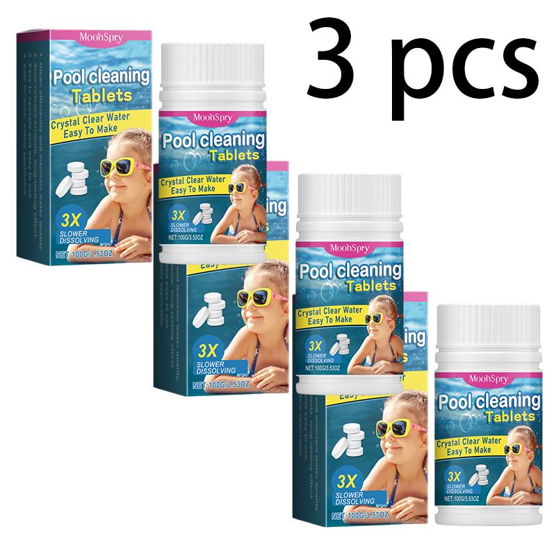 Pool Cleaning Slow-Release Tablets Pool Water Decontamination Deodorizing Cleaning Multi-Purpose Cleaning Effervescent Tablets