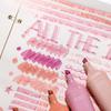 4pcs Glitter Color Shiny Pens Kit Bling Sparkling Highlighter Marker 4mm Brush for Drawing Painting Art School Metallic Glitter