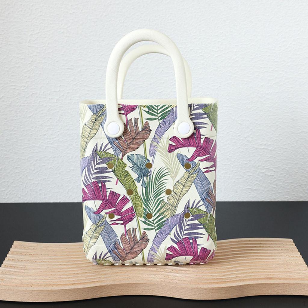 Womens Beach Hole Bag Basket Travel Tote for Boat Shopping