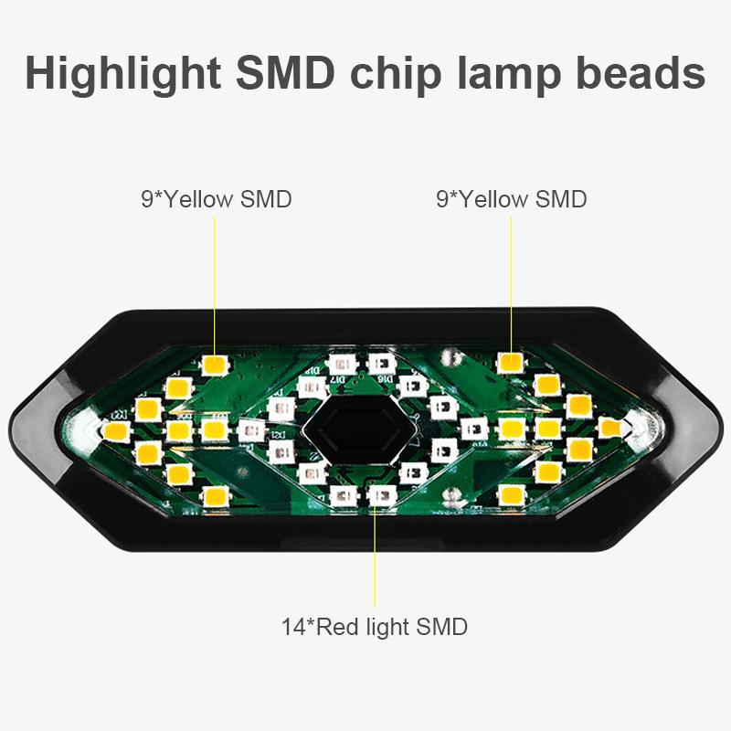 Bike Turn Signal Rear Light Led Bicycle Lamp Usb Rechargeable Bike Wireless Lights Back Mtb Tail Light Bike Accessories