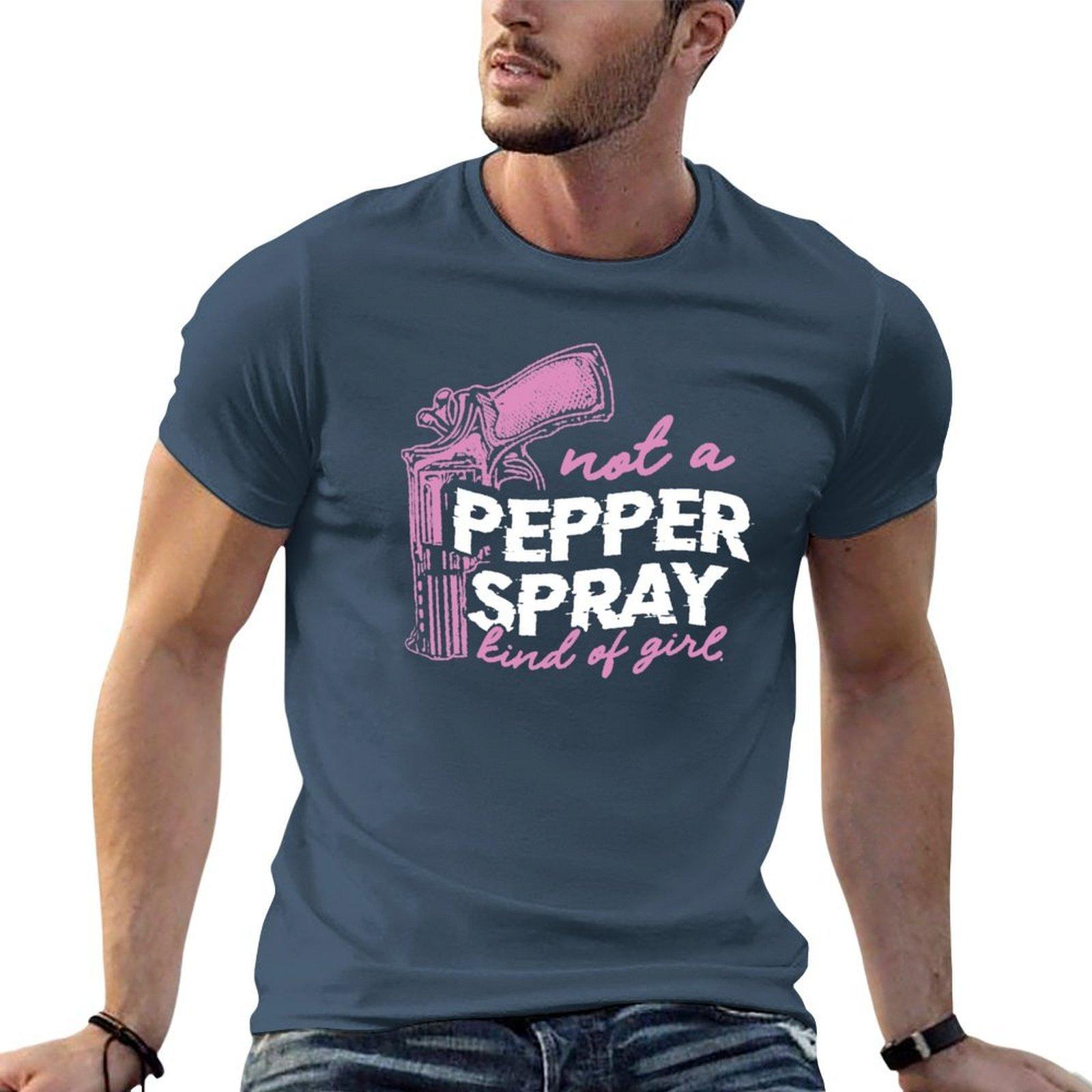 Not a pepper spray kind of girl T-Shirt t shirt Unisex luxury cotton t shirts Unisex 100% t shirts cotton 100% T-shirt S