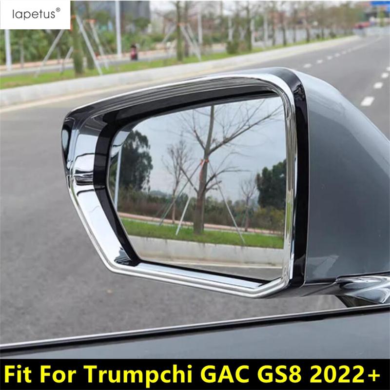 Rearview Mirror Rain Shade Rainproof Eyebrow Decoration Cover Trim For Trumpchi GAC GS8 2024 ABS Chrome Accessories