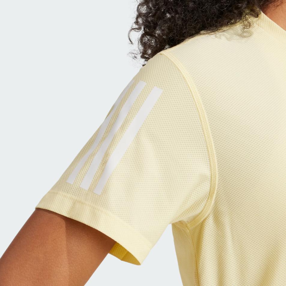 New Adidas Regular T Shirt Women's Yellow IV5489