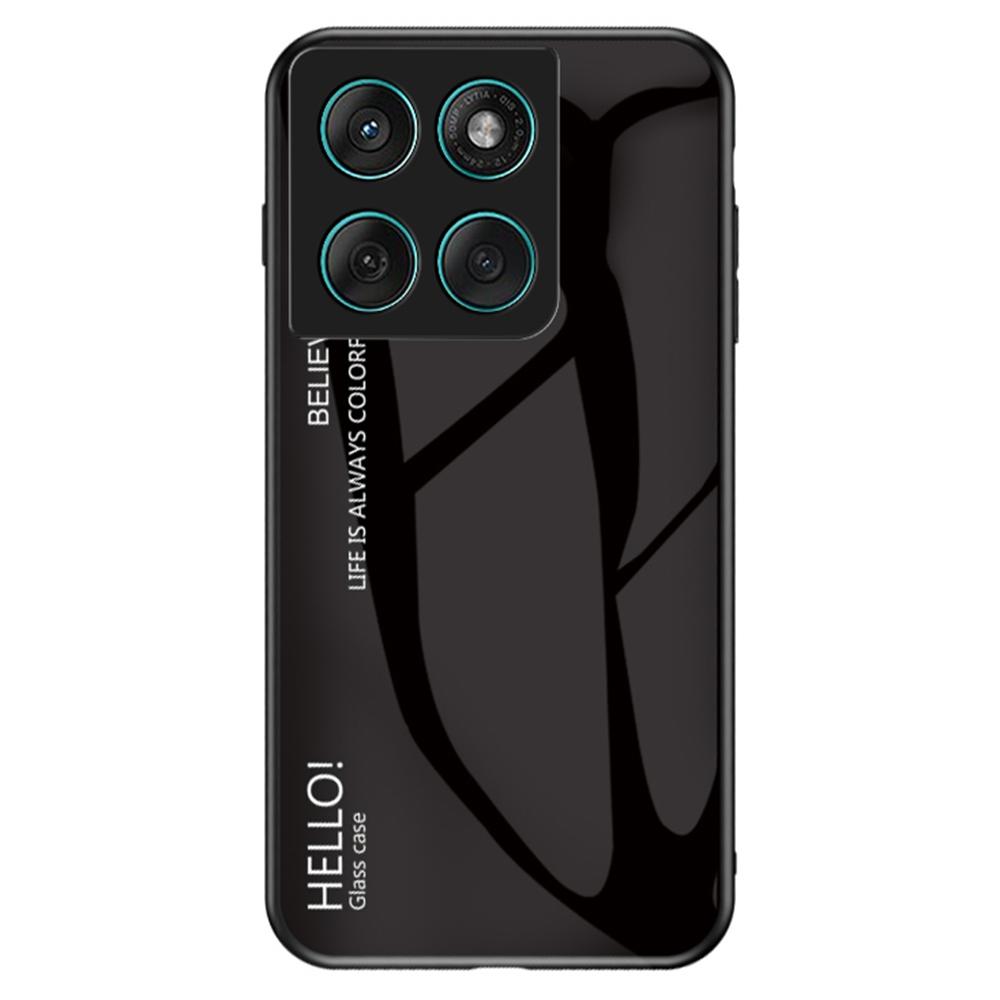 Pro Motorola Edge 60 Fusion 5G/Edge 60 5G Pouzdro Odolné proti poškrábání Tvrzené sklo+PC+TPU Kryt na telefon