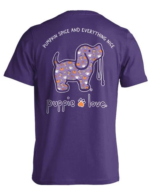 New PUPPIE LOVE PUMPKIN SPICE AND EVERYTHING NICE PUP T Shirt M