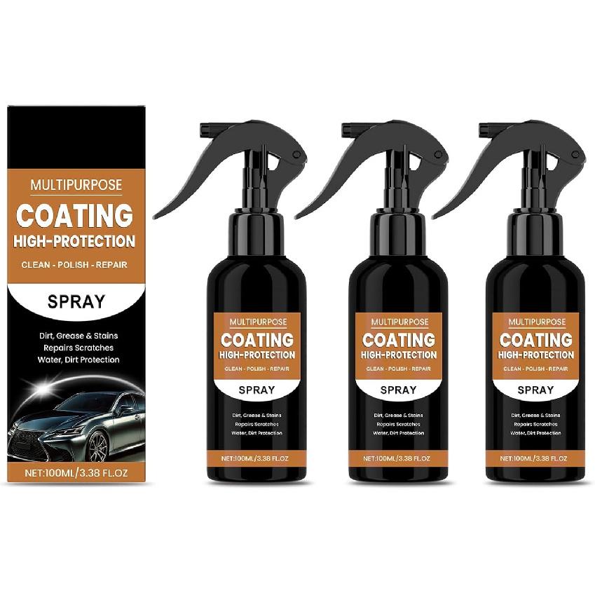 Turbo Shine Nexa, Nexa 2.0-3 In 1 High Protection Quick Car Coating Spray, Nexa Turbo Shine, Nexa Car Scratch Remover (3 PC)