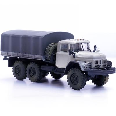 1/72 PZA12064LC Russian ZIL-131 Military Truck Model White Coating Finished Product Collection Model