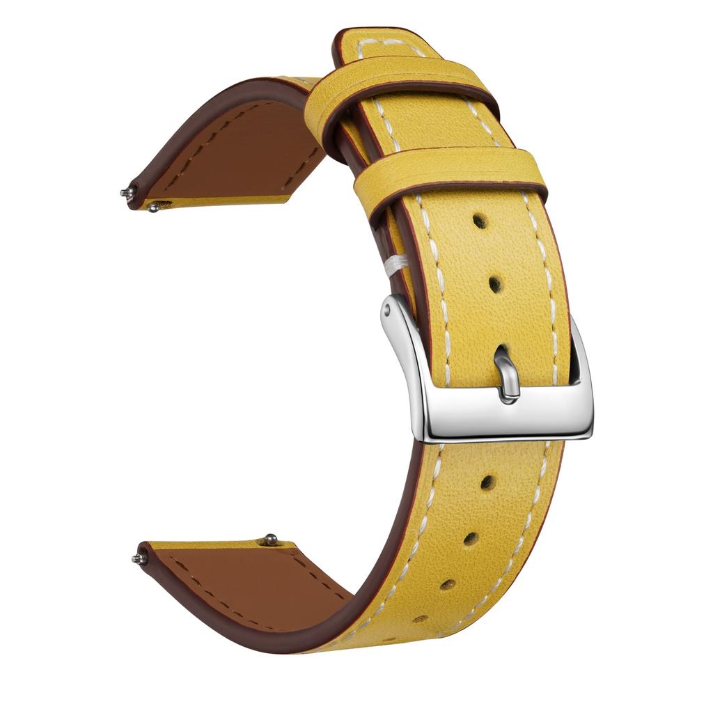 High-End First-Layer Leather Strap, Suitable For 20Mm22Mm Unisex Multi-Color Square Tail Leather Watch Strap Chain