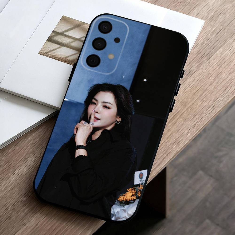Faye Peraya Malisorn Handyhülle für Samsung Galaxy A73, A72, A71, A70, A53, A52, A51, Andere Weiche Schwarze Hülle