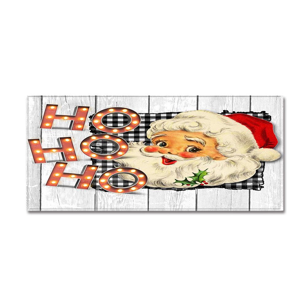 Christmas Household Bathroom Absorbent Non-Slip Mat Living Room Kitchen Sand Carpet Doormat Long Floor Mat