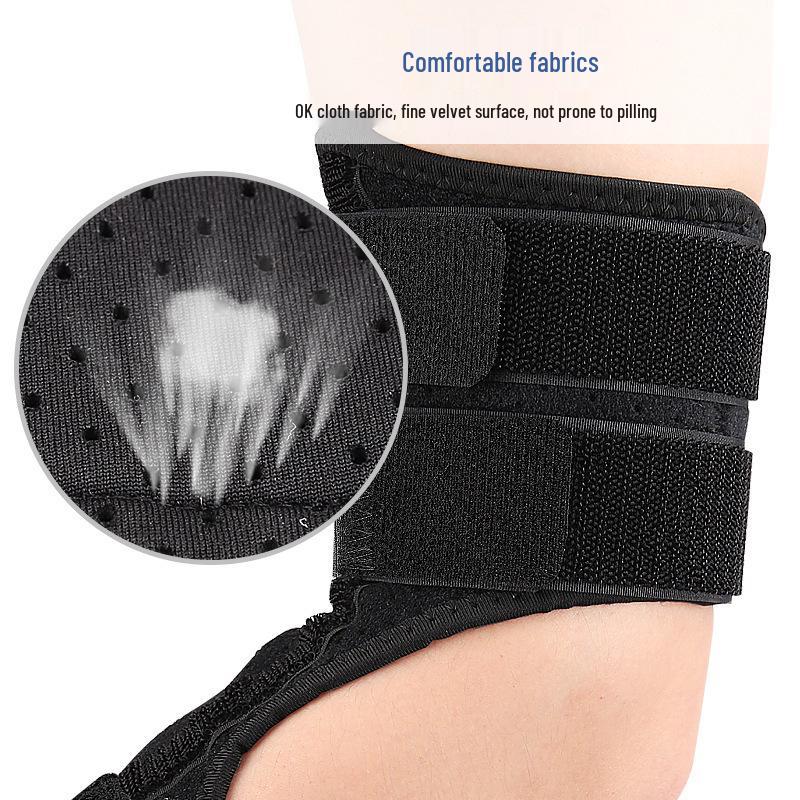 Adjustable Breathable Spring Elbow Brace with Four-Fold Straps