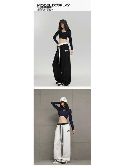 Women's Multicolor Lace-up Hip Hop Street Dance Pants - Spring/Autumn Jazz Dance Casual Wear