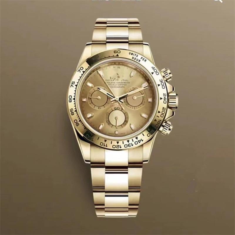 Ceas mecanic Laojia Daytona cu trei cadrane și șase ace pentru bărbați, curea din oțel, ceas multifuncțional, stația de vest, furnizor