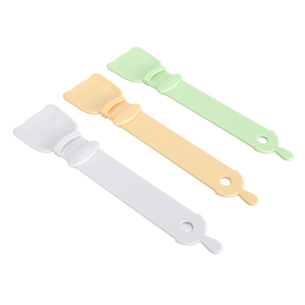 3Pcs Cat Strip Squeeze Spoon Easy to Use Cat Food Can Feeder Spoon Lickable Wet Cat Treat Dispenser