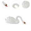 Float Swan Figurine White Statue Adorable Housewarming Gift Patio Lawn Yard Ornament Resin