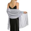Elegante Sciarpa Leggera in Chiffon Trasparente Coprispalle da Sera per Donna Sciarpa Lunga Morbida per Matrimoni Eventi Formali Feste