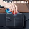 Car Storage Box Leather Interior Multi-Functional Hanging Pouch Sunglasses Car Holder Interior Storage Storage B3B1