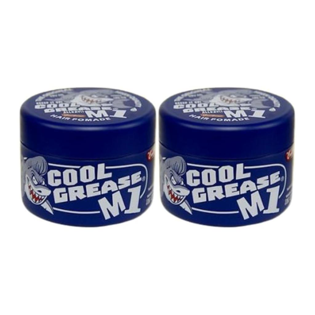 Sakamoto Koseido Fine Cool Grease M1 2-Pack 210g Unscented Pomade for Men and Women Hair Styling Grease Barber Style