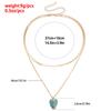 Jewelry Style Simple Small Fresh Leaf Necklace Female, Temperament Advanced Sense Multi-Layer Collarbone Chain