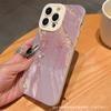 Pink marble pattern for iPhone11/12/13/14/15promax mobile phone case Apple 16 protection 17