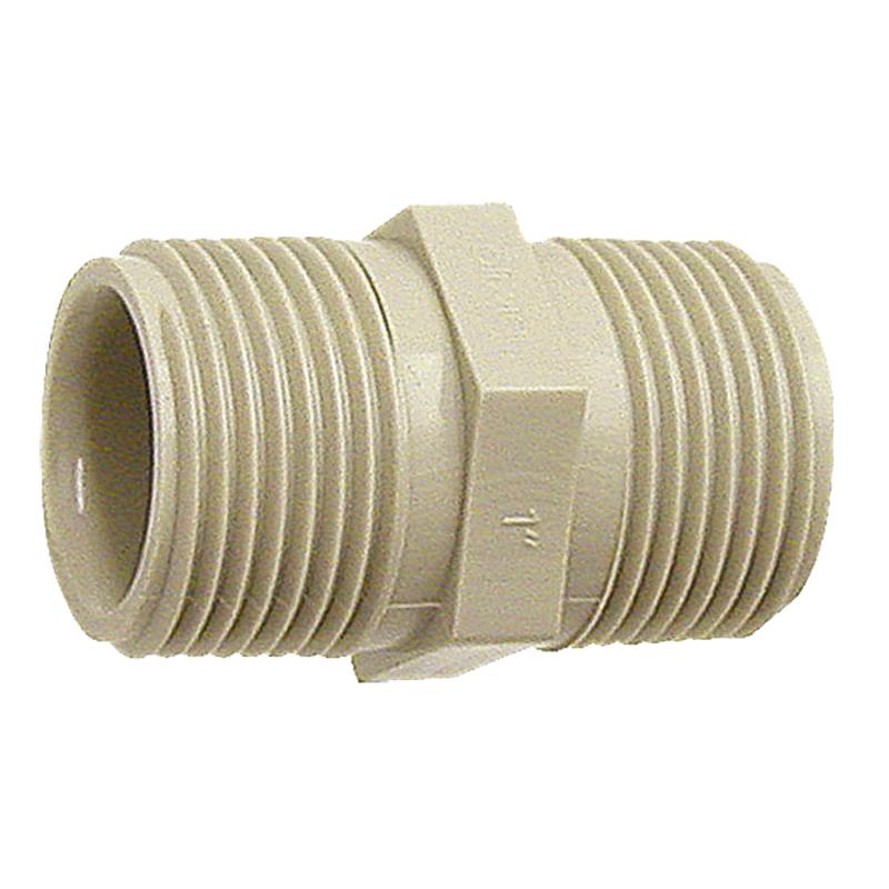 Double-sided reducing connector PP external thread 3/4" 10 for drip line