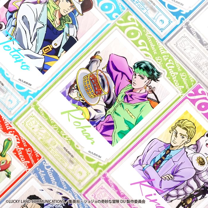 F-toys Confect JoJo's Bizarre Adventure: Diamond is Unbreakable Photo Style Acrylic Stands (10-Pack) Candy Toys/Gum (Full Set)