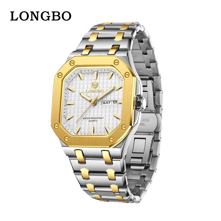 Longbo Men s Business Fashion Watch - Model 83896 золотой