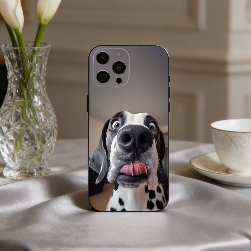 F-Funny A-Animal D-Dog-G Phone Case For iPhone 17,16,15,14,13,12,11 Plus,Pro Max,XS,Soft Silicone Black Cover