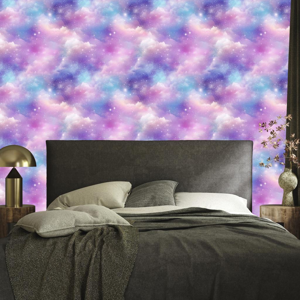 Watercolor Galaxy Wallpaper Lavender, Violet, Blue and Azure 50x1000